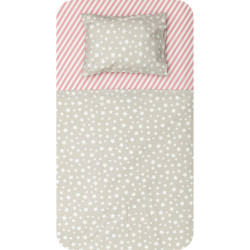 Σεντόνια Κούνιας Σετ Jingle Γκρι Γκρι  1τεμ.