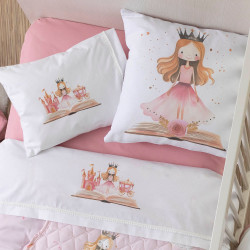 Μαξιλάρι Διακοσμητικό Printed Princesa Λευκό  1τεμ.