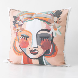 Μαξιλάρι Διακοσμητικό Printed Σχέδιο 73 Εκρού  1τεμ.