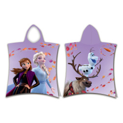 Παιδικό Πόντσο Βαμβακερό Βελούδινο Frozen 320gsm Λιλά  1τεμ. Παιδικό Πόντσο Βαμβακερό Βελούδινο Frozen 320gsm Λιλά  1τεμ.