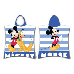 Παιδικό Πόντσο Βαμβακερό Βελούδινο Mickey 320gsm Μπλε  1τεμ. Παιδικό Πόντσο Βαμβακερό Βελούδινο Mickey 320gsm Μπλε  1τεμ.