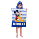 Παιδικό Πόντσο Βαμβακερό Βελούδινο Mickey 320gsm Μπλε  1τεμ.