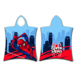 Παιδικό Πόντσο Βαμβακερό Βελούδινο Spiderman 320gsm Μπλε  1τεμ. Παιδικό Πόντσο Βαμβακερό Βελούδινο Spiderman 320gsm Μπλε  1τεμ.