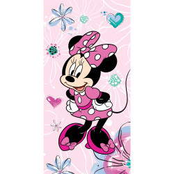 Πετσέτα Θαλάσσης Βαμβακερή Βελούδινη Minnie 320gsm Ροζ  1τεμ. Πετσέτα Θαλάσσης Βαμβακερή Βελούδινη Minnie 320gsm Ροζ  1τεμ.