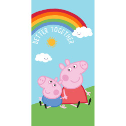 Πετσέτα Θαλάσσης Βαμβακερή Βελούδινη Peppa Pig 320gsm Τυρκουάζ   1τεμ. Πετσέτα Θαλάσσης Βαμβακερή Βελούδινη Peppa Pig 320gsm Τυρκουάζ   1τεμ.