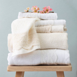 Πετσέτες Σετ 3ΤΜΧ Ερατώ Λευκό  1τεμ.