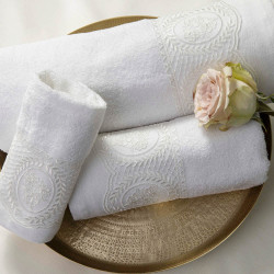 Πετσέτες Σετ 2ΤΜΧ Ρόδον Εκρού  1τεμ.