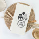 Ποτηρόπανα Κουζίνας Waffle Let's Cook Λιλά  6τεμ.