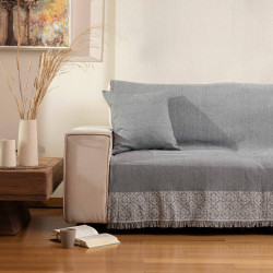 Ριχτάρι Βαμβακερό Τετραθέσιο Iris Γκρι  1τεμ.