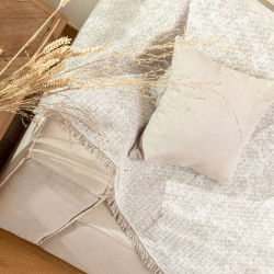 Ριχτάρι Βαμβακερό Τριθέσιο Yaiza Γκρι  1τεμ.