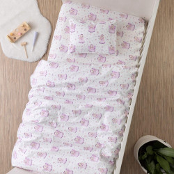 Σεντόνια Κούνιας Σετ Νεράιδα Λιλά Λιλά  1τεμ.