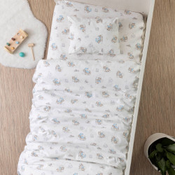 Σεντόνια Κούνιας Σετ Rocking Horse Σιέλ Σιέλ  1τεμ.