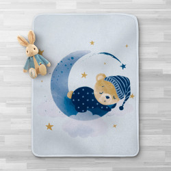 Κουβέρτα Κούνιας Sleeping Bear Μπλε Μπλε  1τεμ.