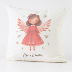 Μαξιλάρι Διακοσμητικό Χριστουγεννιάτικο Printed Σχέδιο 127 Εκρού  1τεμ.
