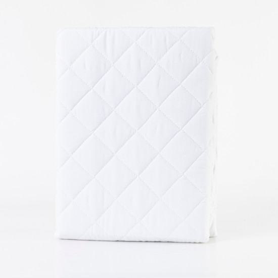 Καπιτονέ Αδιάβροχη Μαξιλαροθήκη Polycotton Λευκό  1τεμ.