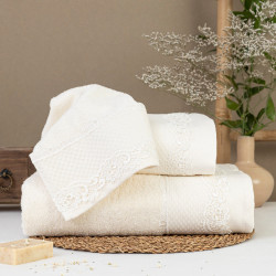 Πετσέτες Σετ 2ΤΜΧ Bonjour Εκρού  1τεμ.