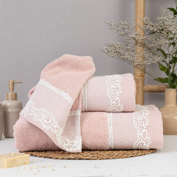 Πετσέτες Σετ 3ΤΜΧ Bonjour Εκρού  1τεμ.