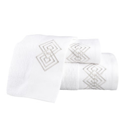 Πετσέτες Σετ 3ΤΜΧ Diamond Λευκό  1τεμ.