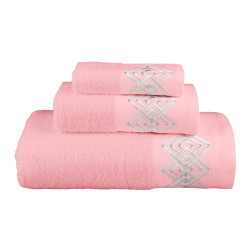 Πετσέτες Σετ 3ΤΜΧ Diamond Πούδρα 1τεμ. Πετσέτες Σετ 3ΤΜΧ Diamond Πούδρα 1τεμ.