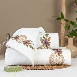 Πετσέτες Σετ 2ΤΜΧ Florence Λευκό  1τεμ.