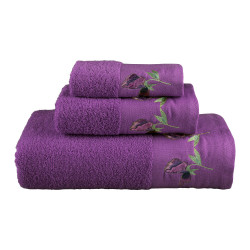 Πετσέτες Σετ 3ΤΜΧ Sweet Pea Δαμασκηνί 1τεμ. Πετσέτες Σετ 3ΤΜΧ Sweet Pea Δαμασκηνί 1τεμ.