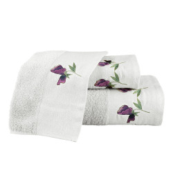 Πετσέτες Σετ 3ΤΜΧ Sweet Pea Εκρού  1τεμ.