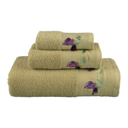 Πετσέτες Σετ 3ΤΜΧ Sweet Pea Λαδί 1τεμ. Πετσέτες Σετ 3ΤΜΧ Sweet Pea Λαδί 1τεμ.