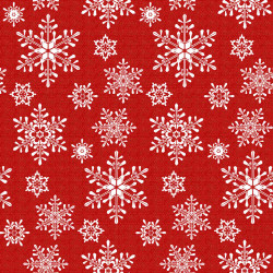 Τραπεζομάντηλο Χριστουγεννιάτικο Χιονονιφάδα Κόκκινο  1τεμ.
