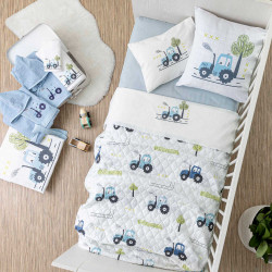 Κάπα Βρεφική Trucky Σιέλ  1τεμ.