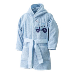 Μπουρνούζι Βρεφικό Trucky Σιέλ  1τεμ.