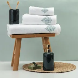 Πετσέτες Σετ 2ΤΜΧ Damask Εκρού  1τεμ.