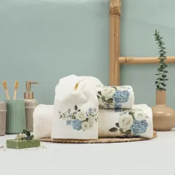 Πετσέτα Προσώπου Hortensia Εκρού  6τεμ.