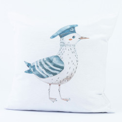 Μαξιλάρι Διακοσμητικό Printed Σχέδιο 83 Λευκό  1τεμ.