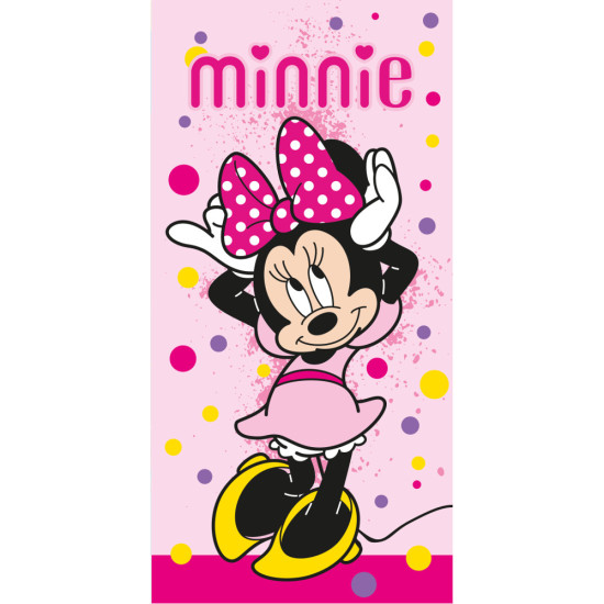 Πετσέτα Θαλάσσης Microfiber Minnie Mouse Ροζ  1τεμ.