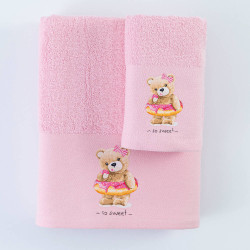 Πετσέτες Σετ 2ΤΜΧ So Sweet Ροζ 1τεμ. Πετσέτες Σετ 2ΤΜΧ So Sweet Ροζ 1τεμ.