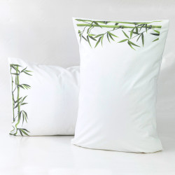 Ζεύγος Μαξιλαροθήκες Bamboo Λευκό  1τεμ.