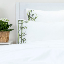Ζεύγος Μαξιλαροθήκες Bamboo Λευκό 1τεμ. Ζεύγος Μαξιλαροθήκες Bamboo Λευκό 1τεμ.