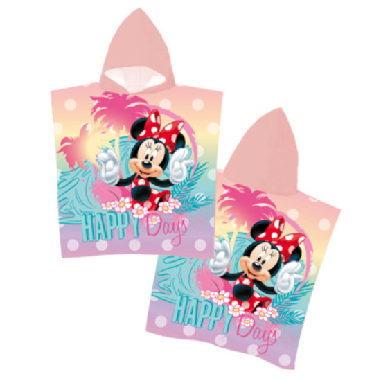 Παιδικό Πόντσο Microfiber Minnie Ροζ  1τεμ.