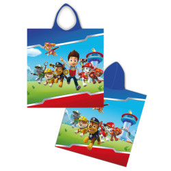 Παιδικό Πόντσο Microfiber Paw Patrol Chase Μπλε  1τεμ.