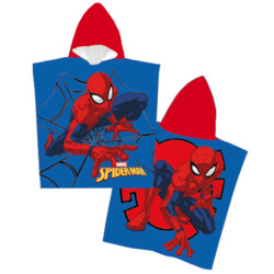 Παιδικό Πόντσο Microfiber Spiderman Μπλε  1τεμ.
