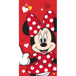 Πετσέτα Θαλάσσης Βαμβακερή Βελούδινη Hello Minnie 320gsm Κόκκινο  1τεμ. Πετσέτα Θαλάσσης Βαμβακερή Βελούδινη Hello Minnie 320gsm Κόκκινο  1τεμ.