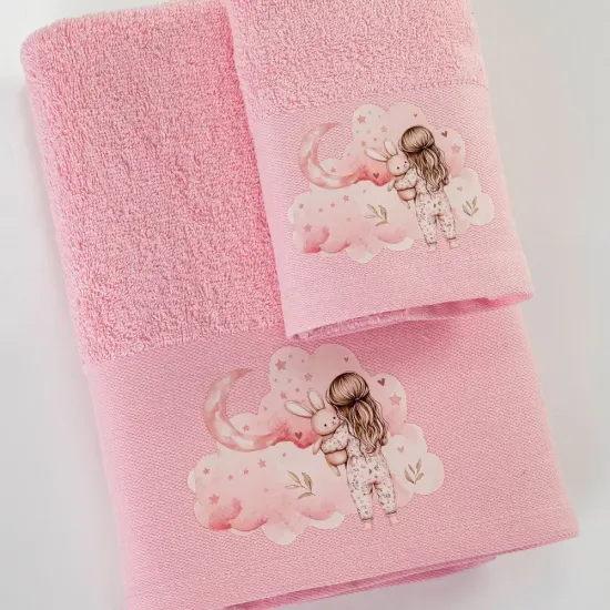 Πετσέτες Σετ 2ΤΜΧ Goodnight Ροζ Ροζ 1τεμ. Πετσέτες Σετ 2ΤΜΧ Goodnight Ροζ Ροζ 1τεμ.