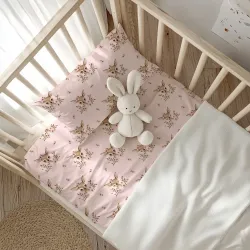Σεντόνια Κούνιας Σετ Bambi Ροζέ   1τεμ. Σεντόνια Κούνιας Σετ Bambi Ροζέ   1τεμ.