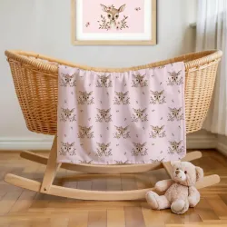 Σεντόνια Λίκνου Σετ Bambi Ροζέ   1τεμ. Σεντόνια Λίκνου Σετ Bambi Ροζέ   1τεμ.