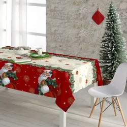 Καρέ Χριστουγεννιάτικο Santa Κόκκινο  1τεμ.