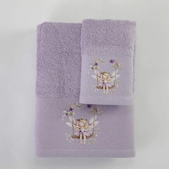 Πετσέτες Σετ 2ΤΜΧ Bela Λιλά  1τεμ.