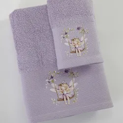 Πετσέτες Σετ 2ΤΜΧ Bela Λιλά  1τεμ.