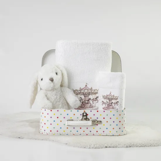 Πετσέτες Σετ 2ΤΜΧ Carousel Λευκό-Ροζ Λευκό-Ροζ 1τεμ. Πετσέτες Σετ 2ΤΜΧ Carousel Λευκό-Ροζ Λευκό-Ροζ 1τεμ.