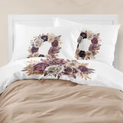 Σεντόνι Digital Print Σετ Gerbera Υπέρδιπλο Λευκό  1τεμ.