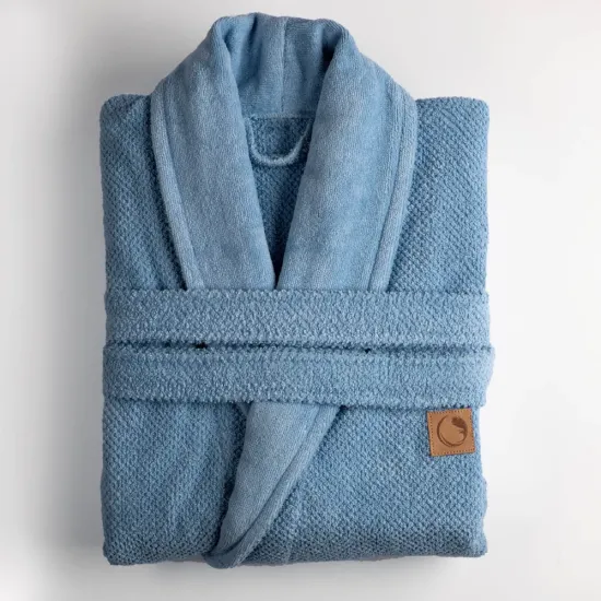 Μπουρνούζι Ενηλίκων Με Γιακά Lava Πετρόλ Πετρόλ  1τεμ.